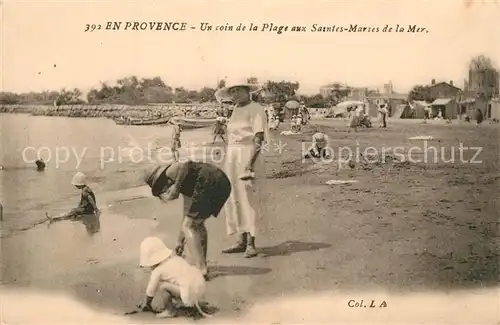 AK / Ansichtskarte Saintes Maries de la Mer Un coin de la plage Saintes Maries de la Mer