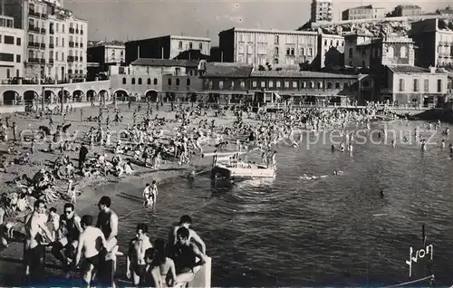 AK / Ansichtskarte Marseille_Bouches du Rhone Plage des Catalans Marseille