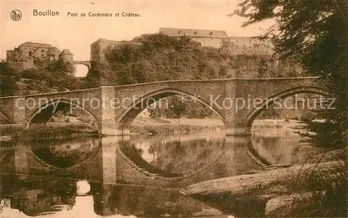 AK / Ansichtskarte Bouillon_Liege_Wallonie Pont de Cordemois et Chateau Bouillon_Liege_Wallonie