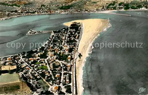 AK / Ansichtskarte Hendaye_Pyrenees_Atlantiques Frontiere Franco Espagnole vue aerienne Hendaye_Pyrenees