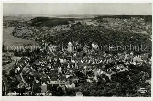 AK / Ansichtskarte Herrenberg_Wuerttemberg Fliegeraufnahme Herrenberg Wuerttemberg