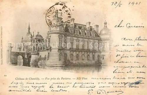 AK / Ansichtskarte Chantilly Chateau  Chantilly