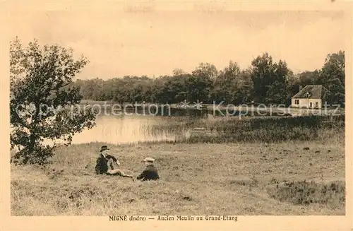 AK / Ansichtskarte Migne Ancien Meulin au Grand Etang Migne