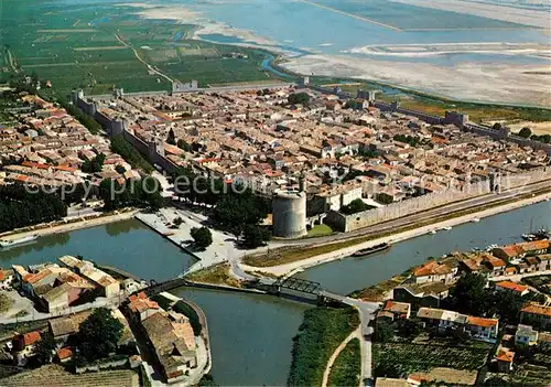 Aigues Mortes_Gard Vue aerienne sur la Cite Aigues Mortes Gard