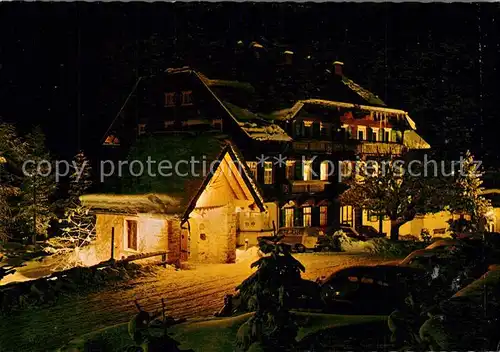 Badgastein Hotel Gruener Baum bei Nacht Badgastein