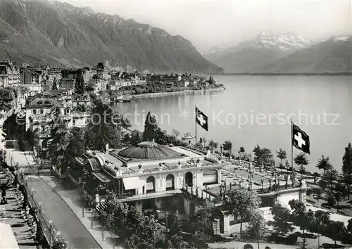 Montreux_VD Pavillon des Sports et les Dents du Midi Montreux VD