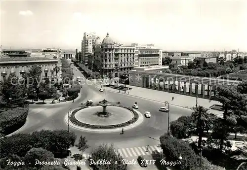 Foggia Prospetto Giardini Pubblici e Viale XXIV Maggio Foggia