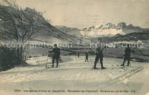 AK / Ansichtskarte Dauphine Monestier de Clermont Winter Dauphine