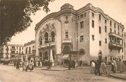 AK / Ansichtskarte Tunis Le Theatre Tunis