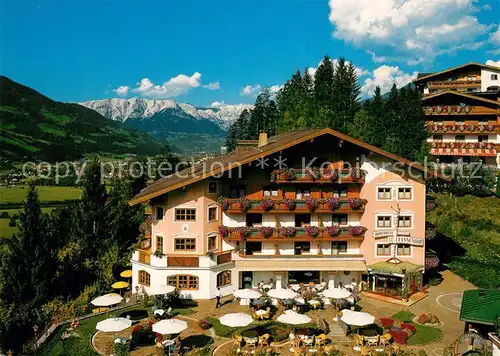 AK / Ansichtskarte St_Johann_Pongau Dorfhotel Tannenhof Terrasse Alpenpanorama St_Johann_Pongau