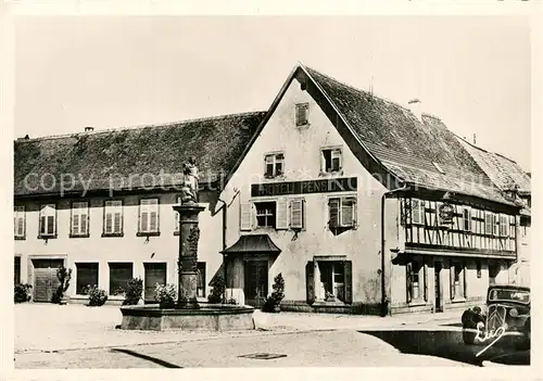 AK / Ansichtskarte Andlau Hotel Restaurant Au Boeuf Rouge Andlau