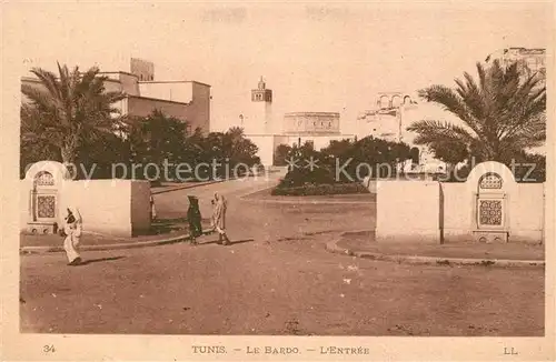 AK / Ansichtskarte Tunis Le Bardo l Entree Tunis