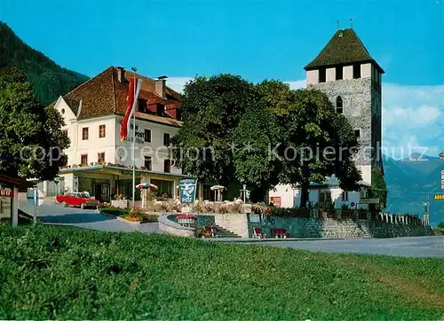 AK / Ansichtskarte Winklern_Moelltal Hotel Zur Post Turm Winklern_Moelltal