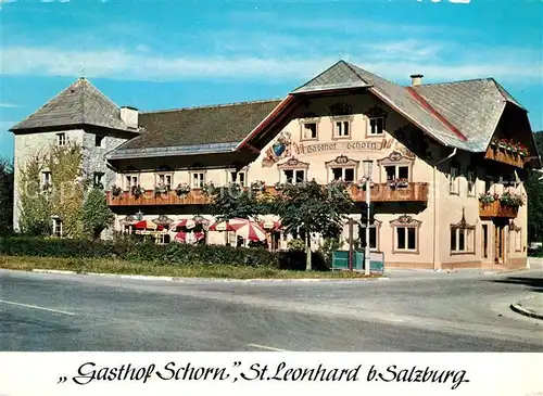 AK / Ansichtskarte St_Leonhard_Salzburg Gasthof Schorn St_Leonhard_Salzburg