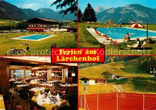 AK / Ansichtskarte Erpfendorf Gasthof Laerchenhof Freibad  Erpfendorf