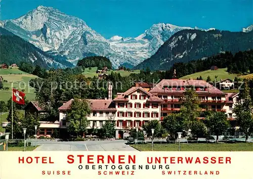 AK / Ansichtskarte Unterwasser_Toggenburg Hotel Sternen Unterwasser Toggenburg