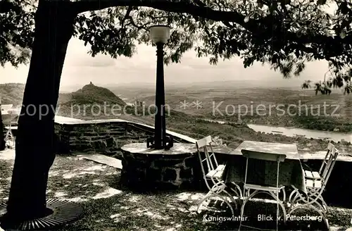 AK / Ansichtskarte Koenigswinter Blick vom Petersberg Koenigswinter