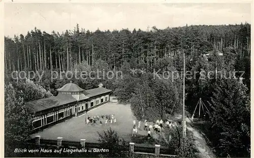 AK / Ansichtskarte Luisenthal Blick vom Haus auf Liegehalle und Garten Luisenthal