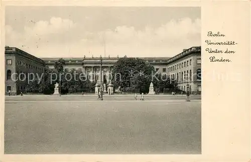 AK / Ansichtskarte Berlin Universitaet Unter den Linden Berlin