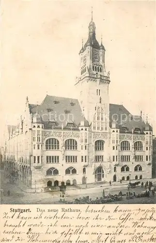 AK / Ansichtskarte Stuttgart Neues Rathaus Stuttgart