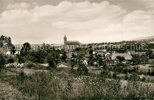 AK / Ansichtskarte Malsch_Karlsruhe Panorama Kirche Malsch Karlsruhe