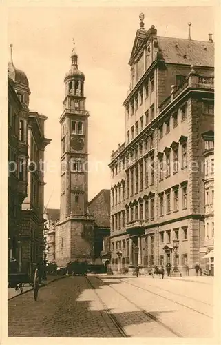 AK / Ansichtskarte Augsburg Rathaus und Perlachturm Augsburg