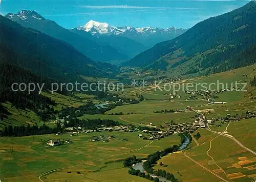 AK / Ansichtskarte Goms_VS Panorama Reckingen Gluringen mit Bettlihorn Weisshorn Walliser Alpen Fliegeraufnahme Goms_VS