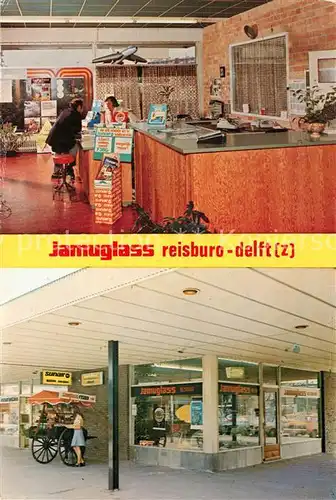 AK / Ansichtskarte Delft jamuglass reisburo Reisebuero Delft