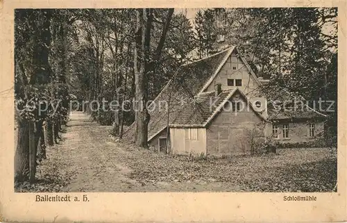 AK / Ansichtskarte Ballenstedt Schlossmuehle Ballenstedt