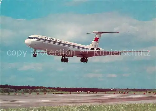 AK / Ansichtskarte Flugzeuge_Zivil Aeroflot IL 62  