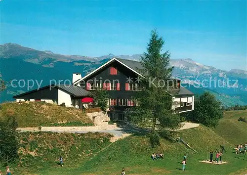 AK / Ansichtskarte Obersaxen_Meierhof Mellener Ferienhaus Obersaxen Meierhof