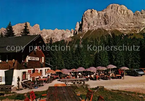 AK / Ansichtskarte St_Zyprian Passo Nigra Dolomiti Nigerpass Gebirgspass Dolomiten Berggaststaette St_Zyprian