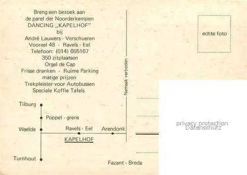 AK / Ansichtskarte Eel_Ravels Dancing Kapelhof 
