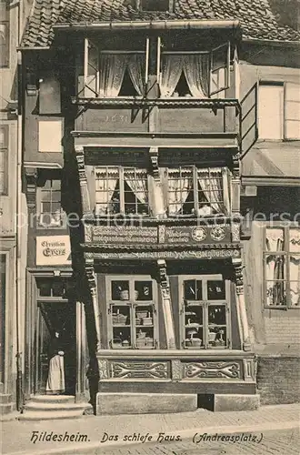 AK / Ansichtskarte Hildesheim Schiefes Haus Andreasplatz Hildesheim