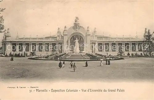 AK / Ansichtskarte Exposition_Coloniale_Marseille_1906 Grand Palais  Exposition_Coloniale