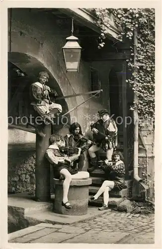 AK / Ansichtskarte Musikanten Hans Sachs Musik Rothenburg Tauber  