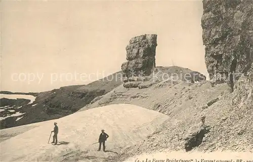 AK / Ansichtskarte Bergsteigen_Klettern La Fausse Breche Versant Espagnol 