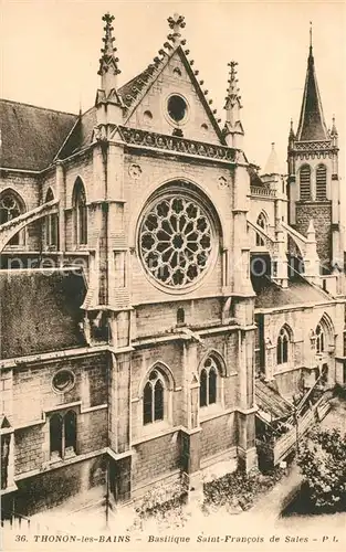 AK / Ansichtskarte Thonon les Bains Basilique Saint Francois de Sales Thonon les Bains