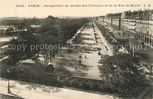 AK / Ansichtskarte Paris Jardin des Tuileries Rue de Rivoli Paris