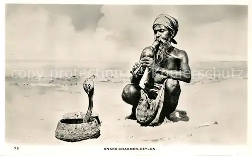 AK / Ansichtskarte Ceylon_Sri_Lanka Snake Charmer  Ceylon_Sri_Lanka