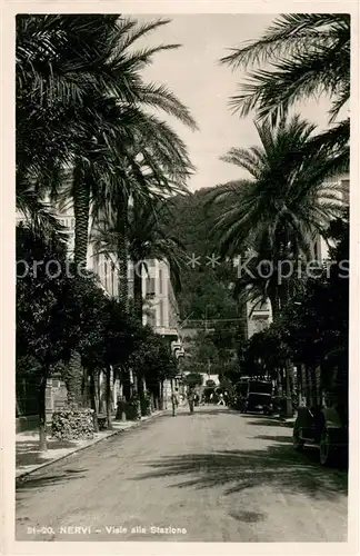 AK / Ansichtskarte Nervi Viale alla Stazione Nervi