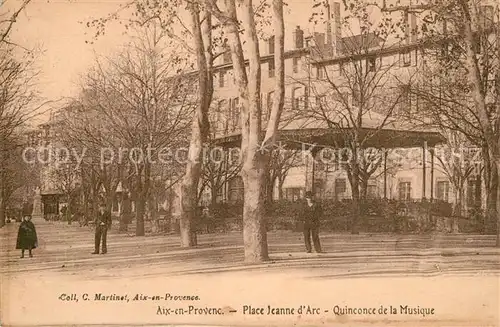 AK / Ansichtskarte Aix en Provence Place Jeanne dArc Quinconce de la Musique Aix en Provence