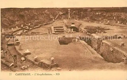 AK / Ansichtskarte Carthage_Karthago Amphitheatre Carthage Karthago