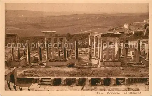 AK / Ansichtskarte Dougga Le Theatre Dougga