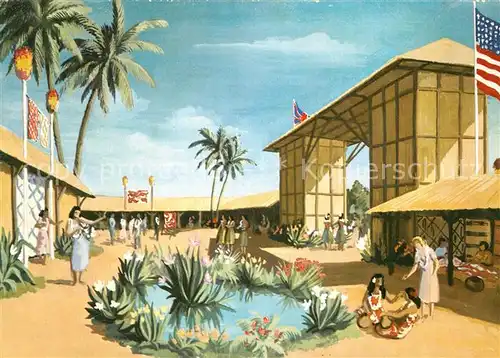 AK / Ansichtskarte Exposition_Universelle_Bruxelles_1958 Village Hawaien  