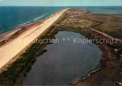 AK / Ansichtskarte Insel_Juist Fliegeraufnahme mit Strand Insel_Juist