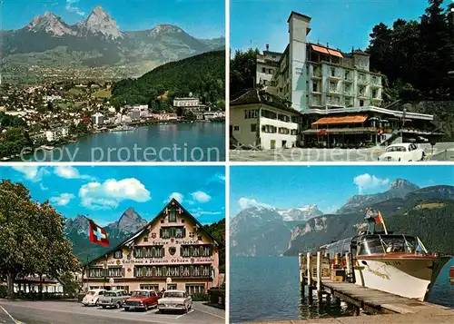 AK / Ansichtskarte Brunnen_SZ Hotel Eden Vierwaldst?ttersee Hotel Ochsen Brunnen_SZ