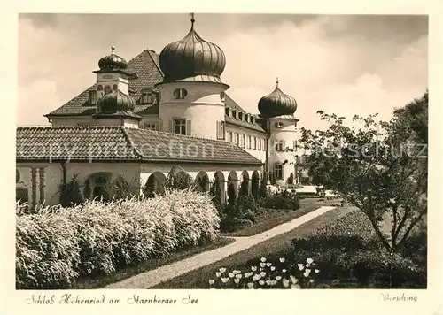 AK / Ansichtskarte Bernried_Starnberger_See Schloss Hoehenried Bernried_Starnberger_See