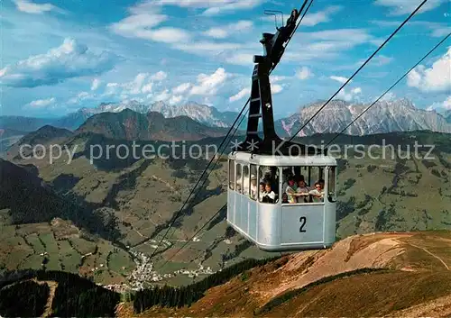 AK / Ansichtskarte Seilbahn Schattberg Saalbach Loferer Leoganger Steinberge Seilbahn