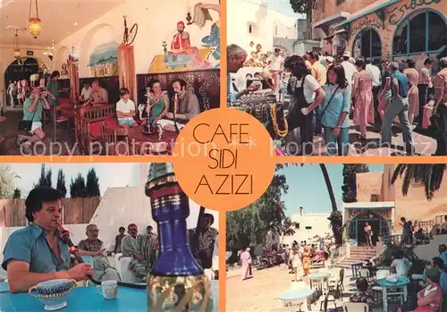 AK / Ansichtskarte Sidi_Bou_Said Caf? Sidi Azzizi Sidi_Bou_Said